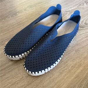 Ilse Jacobsen Tulip Platform Dark Indigo Slip-On Shoes